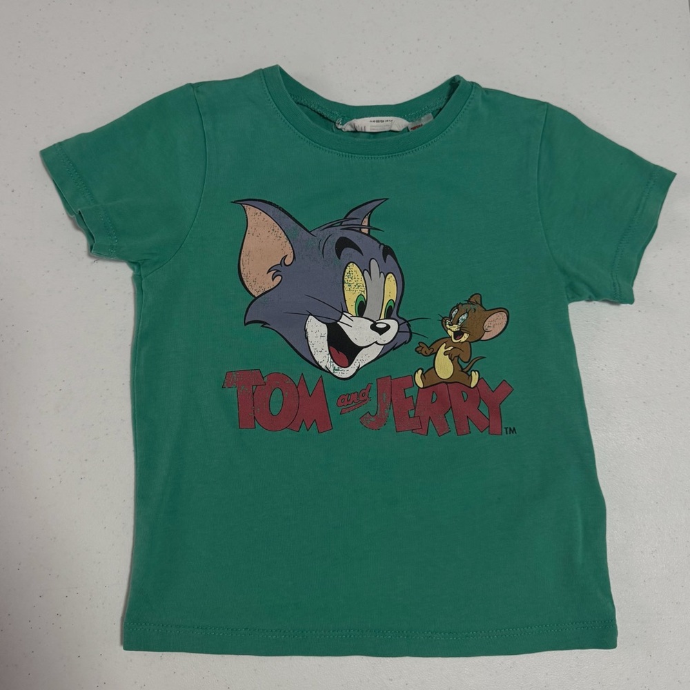 Tom and Jerry Kids Green T-Shirt